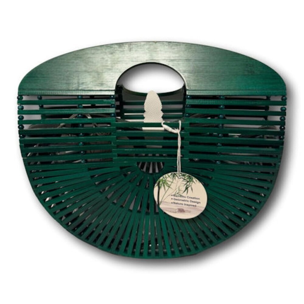 Amerileather Green Bamboo Yen Bag - NEW